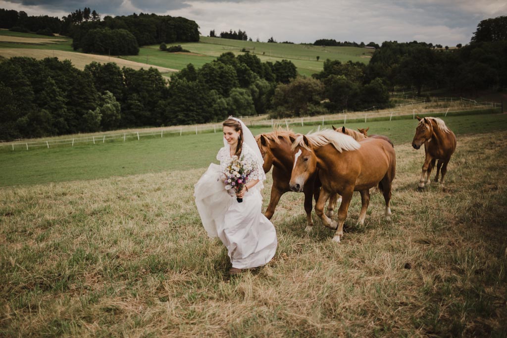Hochzeitsfotos mit Pferden 024 3 - Naturverbundene Hochzeit mit Pferden in Niederösterreich
